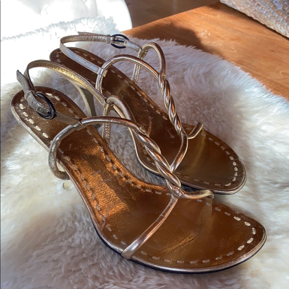 Celine Gold pumps